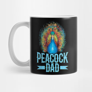 Peacock dad Quote for a Peacock dad Mug